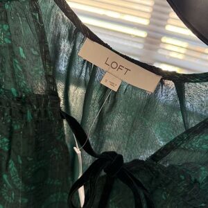 LOFT Green Blouse
